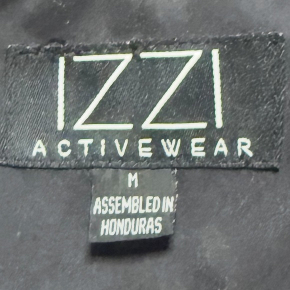 IZZI ACTIVEWEAR Black Double-Breasted Peacoat - Picture 6 of 6